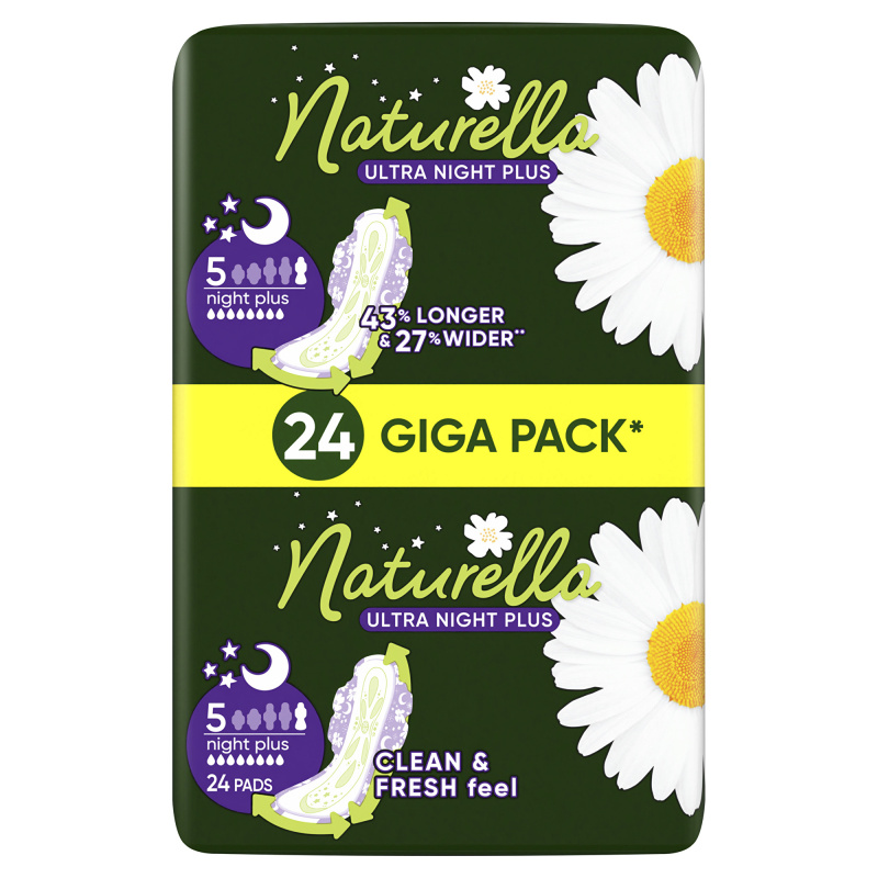 Naturella Ultra Night Plus vložky 24 ks