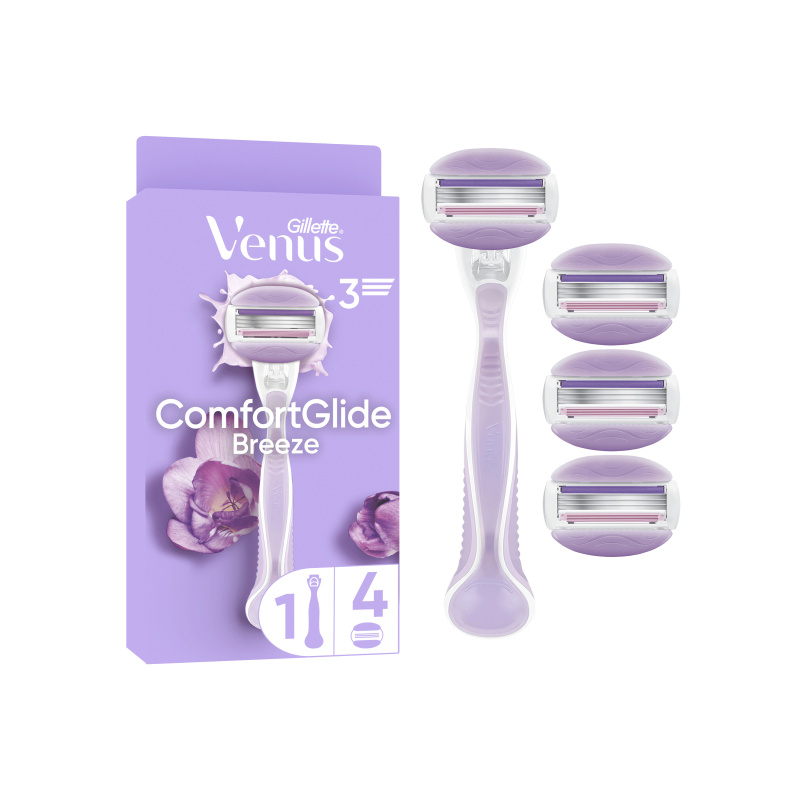 Gillette Venus ComfortGlide Breeze holicí strojek + náhradní břity 4 ks