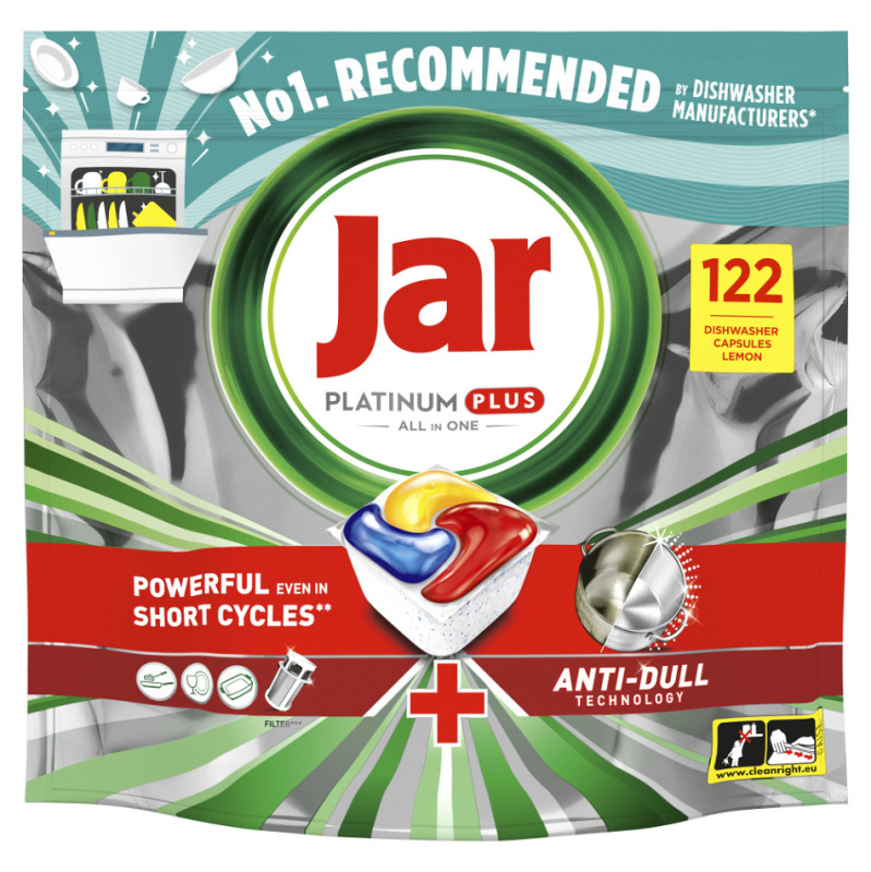 Jar Platinum Plus All in One - kapsle do myčky - 122 kapslí