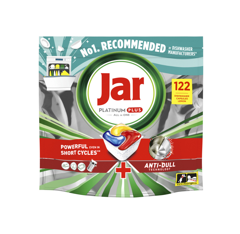 Jar Platinum Plus All in One - kapsle do myčky - 122 kapslí