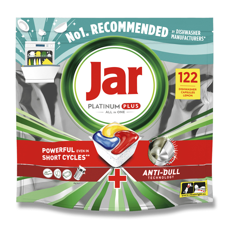 Jar Platinum Plus All in One - kapsle do myčky - 122 kapslí