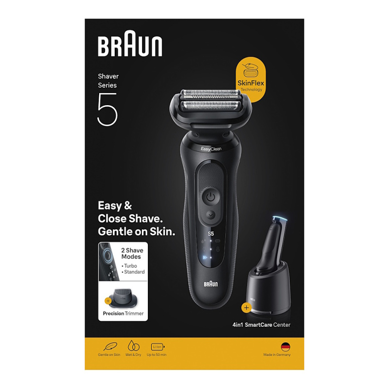 Braun Series 5 52-N7200cc elektrický holicí strojek s čisticí a nabíjecí stanicí SmartCare Black 1 ks