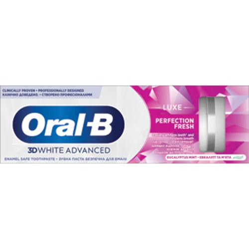 Oral B 3D White Luxe Perfection Fresh bělicí zubní pasta Eucalyptus Mint 75 ml