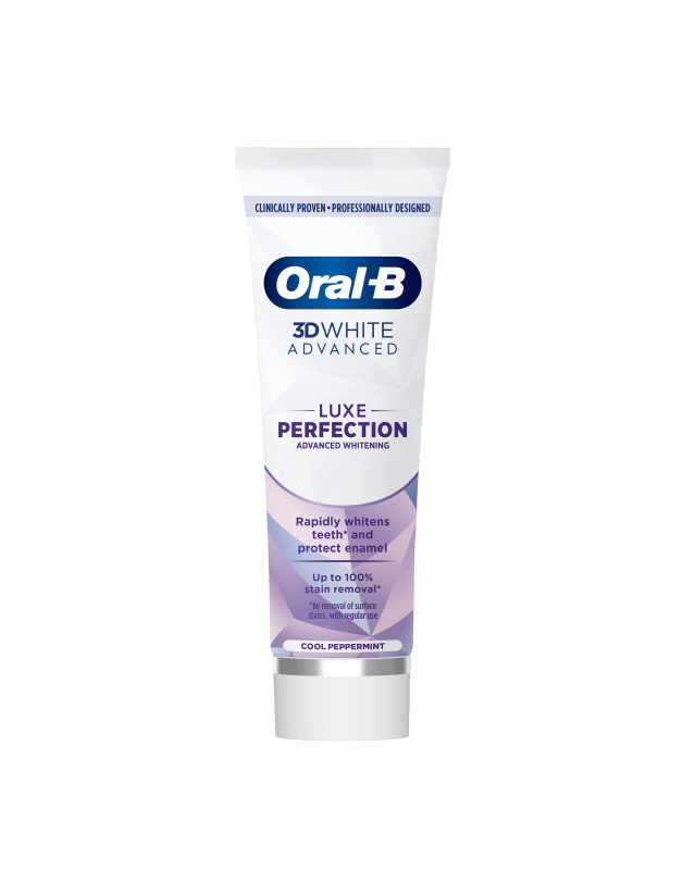 Oral B 3D White Luxe Perfection bělicí zubní pasta Cool Peppermint 75 ml
