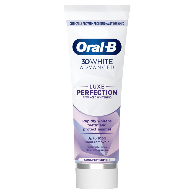 Oral B 3D White Luxe Perfection bělicí zubní pasta Cool Peppermint 75 ml