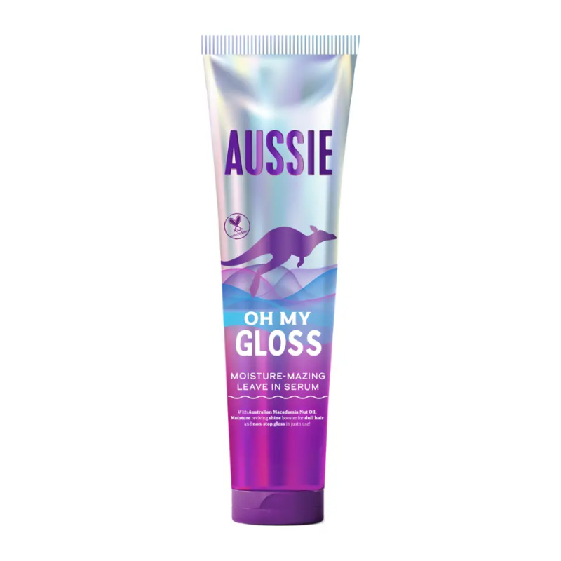 Aussie Oh My Gloss Leave In Serum bezoplachové sérum pro hydrataci a lesk 160 ml