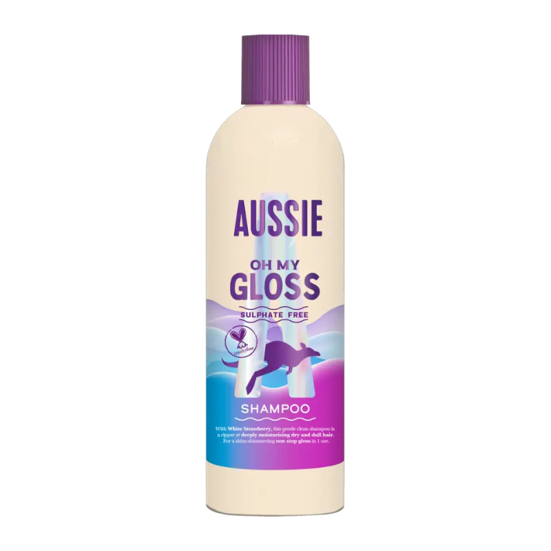 Aussie Oh My Gloss Shampoo šampon pro lesk a hebkost vlasů 300 ml