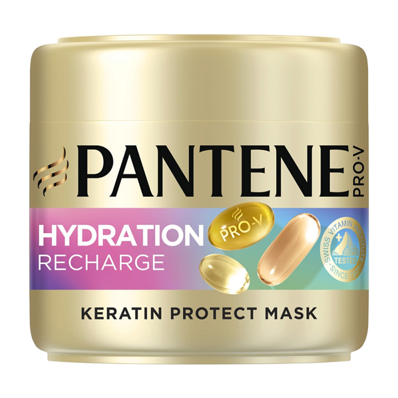 Pantene Pro-V Active Nutri Plex Hydration Recharge regenerační a hydratační maska na vlasy s keratinem 300 ml