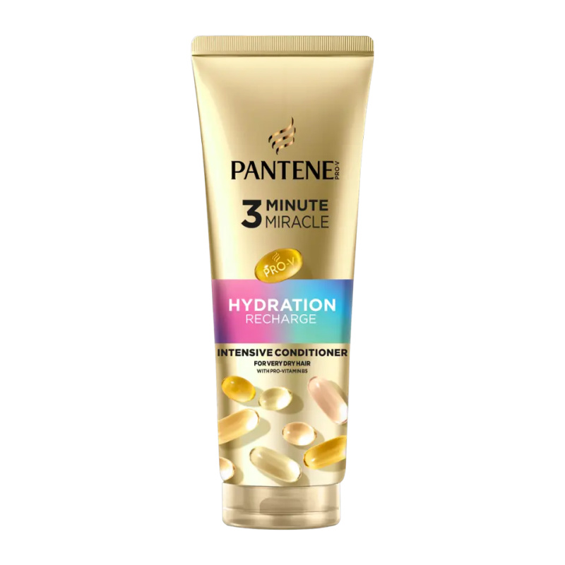 Pantene 3 Minute Miracle Hydration Recharge intenzivní kondicionér pro velmi suché vlasy 220 ml