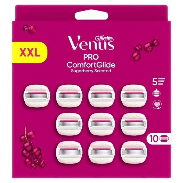 Gillette Venus PRO ComfortGlide Sugarberry náhradní břity 10 ks