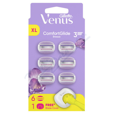 Gillette Venus ComfortGlide Breeze náhradní břity + ochranný kryt 6 ks