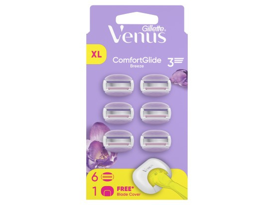 Gillette Venus ComfortGlide Breeze náhradní břity + ochranný kryt 6 ks