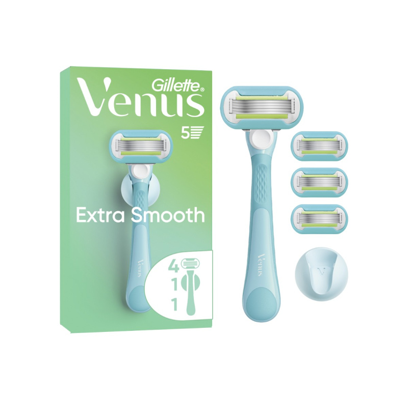 Gillette Venus Extra Smooth dámský holicí strojek s držákem do sprchy + náhradní břity 6 ks