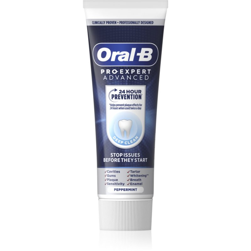 Oral B Pro-Expert Advanced Deep Clean zubní pasta pro důkladné vyčištění zubů Peppermint 75 ml