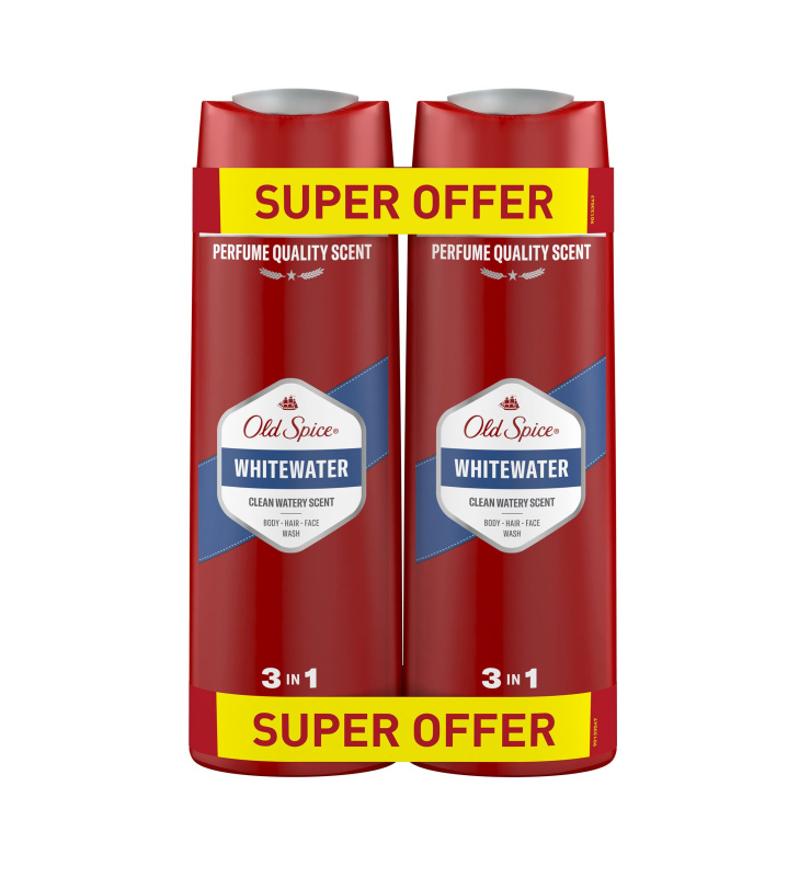 Old Spice Whitewater Pánský sprchový gel a šampon 2x400 ml