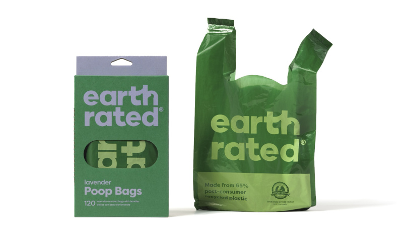 EARTH RATED Sáčky na psí exkrementy s uchy s vůní v krabici 120 kusů