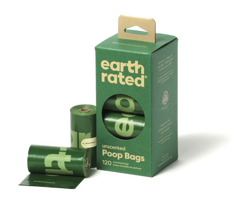 EARTH RATED Sáčky na psí exkrementy bez vůně 8 rolí