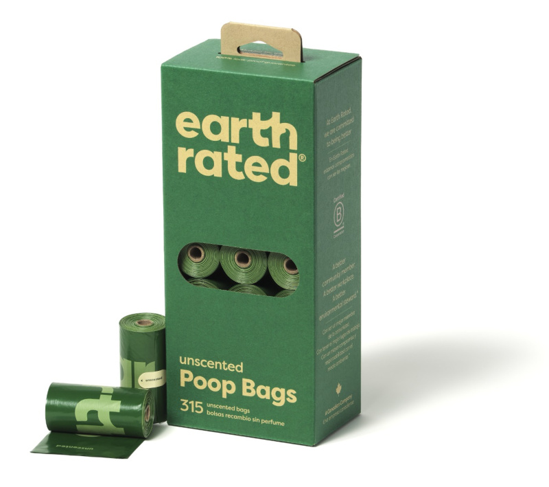 EARTH RATED Sáčky na psí exkrementy bez vůně 21 rolí