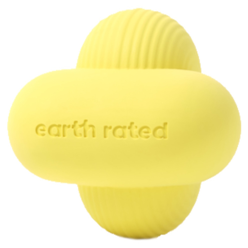 EARTH RATED Hračka pro psy aportovací míček žlutý, Velikost: M