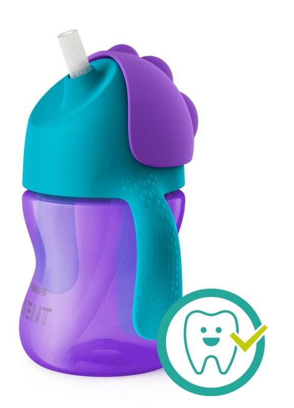 AVENT Hrneček s ohebným brčkem 200 ml Bendy dívka