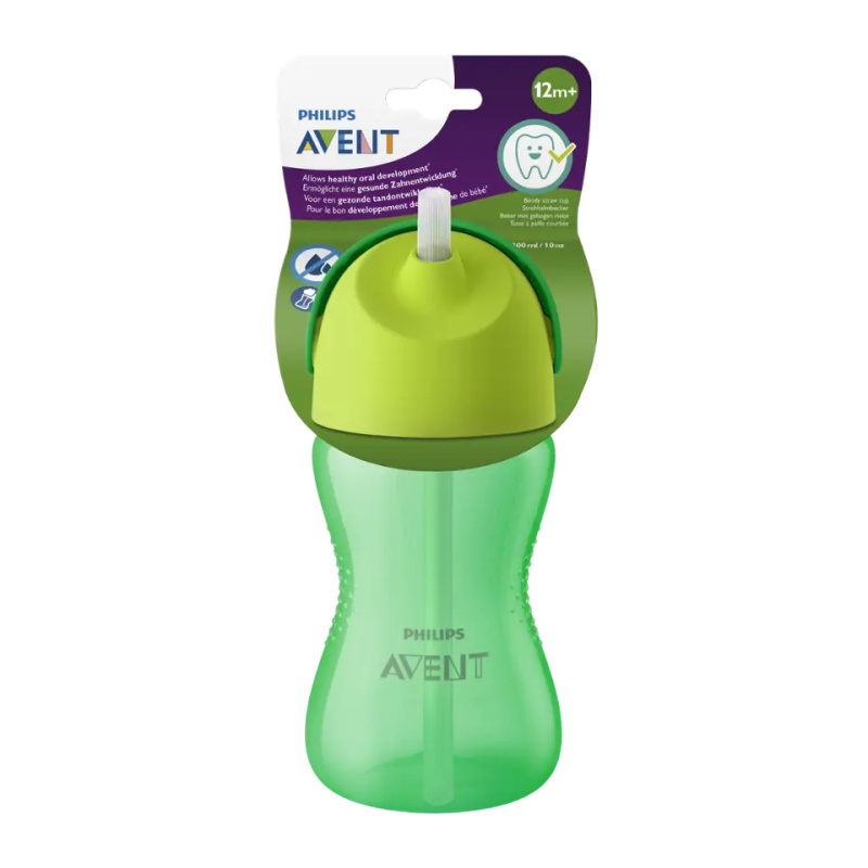 AVENT Hrneček s ohebným brčkem 300 ml Bendy chlapec