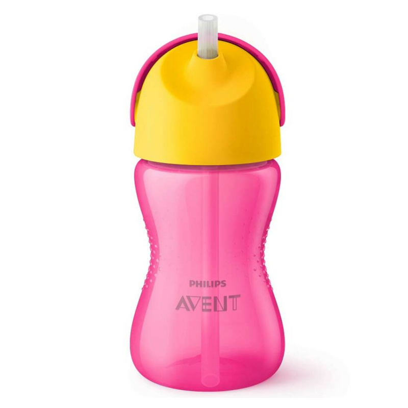 AVENT Hrneček s ohebným brčkem 300 ml Bendy dívka