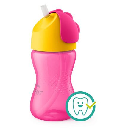 AVENT Hrneček s ohebným brčkem 300 ml Bendy dívka