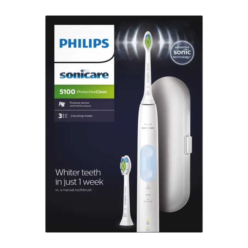 Philips Sonicare 5100 HX6859/29 sonický elektrický zubní kartáček White 1 ks