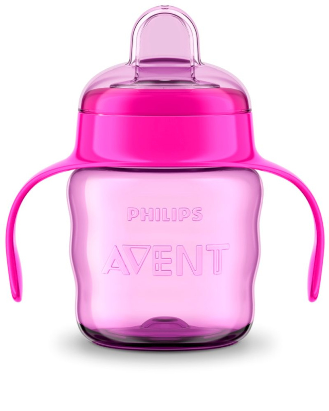AVENT Hrneček pro první doušky Classic 200 ml s držadly dívka