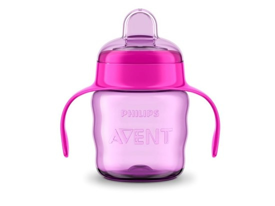 AVENT Hrneček pro první doušky Classic 200 ml s držadly dívka