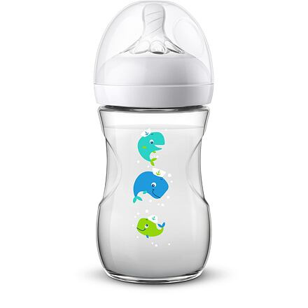 AVENT Láhev Natural 260 ml, 1 ks velryba