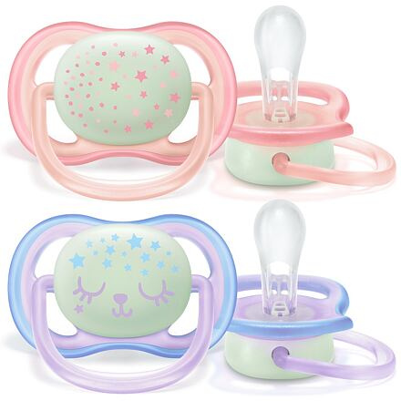 AVENT Šidítko Ultra air noční 0-6 m. dívka, 2 ks