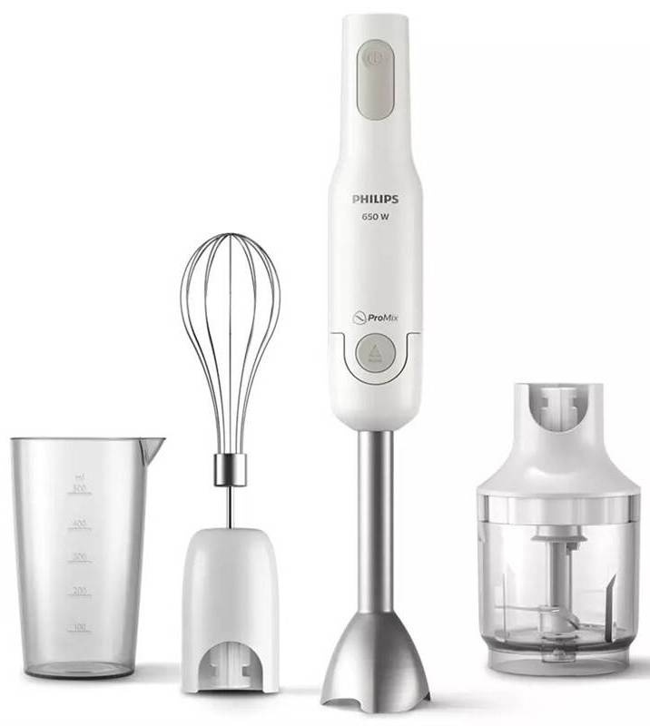 Ponorný mixér Philips ProMix HR2536/00 / příkon 650 W / turbo funkce / bílá Varianta: ivi1