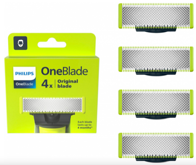 Philips OneBlade QP240/50 náhradní břity 4 ks