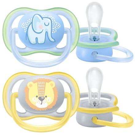 AVENT Šidítko Ultra air Pastel 0-6 m chlapec, 2 ks
