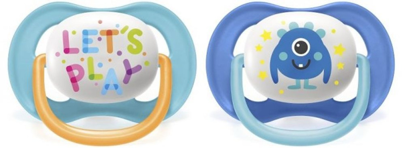 Philips AVENT Šidítko Ultra air Play 6-18m dívka, 2 ks