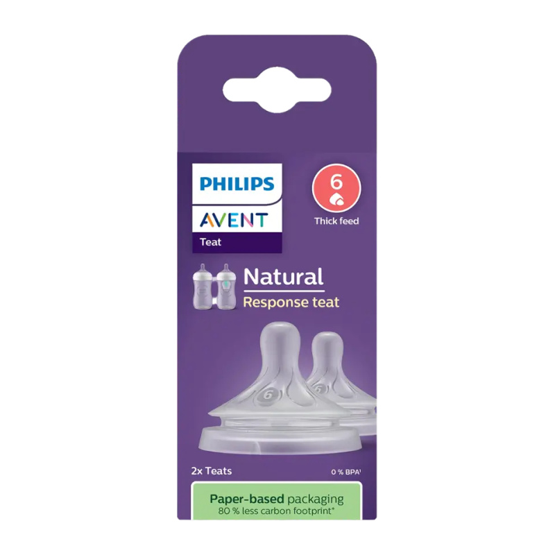 Philips AVENT Savička Natural Response 6 na kaši 6m+, 2 ks