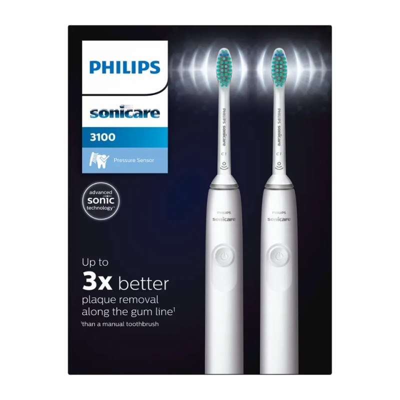 Philips Sonicare 3100 1+1 HX3675/13 sonický elektrický zubní kartáček 2 ks
