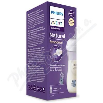 Philips AVENT Láhev Natural Response 260 ml, 1m+, koala