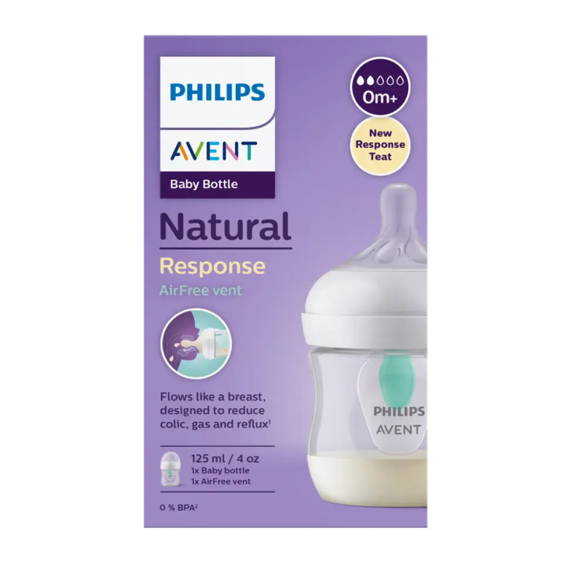 Philips AVENT Láhev Natural Response s ventilem AirFree 125 ml, 0m+