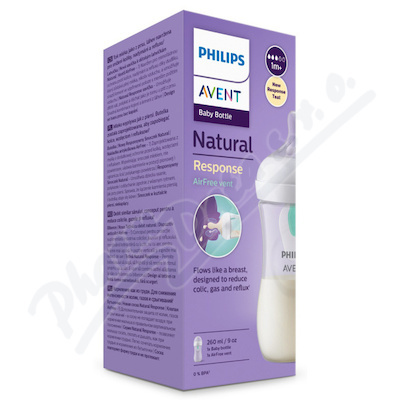 Philips AVENT Láhev Natural Response s ventilem AirFree 260 ml, 1m+