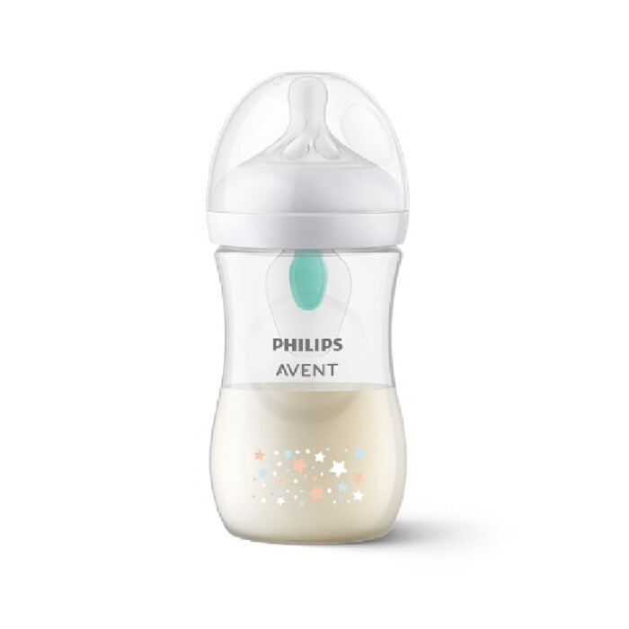 Philips AVENT Láhev Natural Response s ventilem AirFree 260 ml, 1m+, medvěd