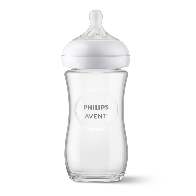 Philips AVENT Láhev Natural Response skleněná 240 ml, 1m+