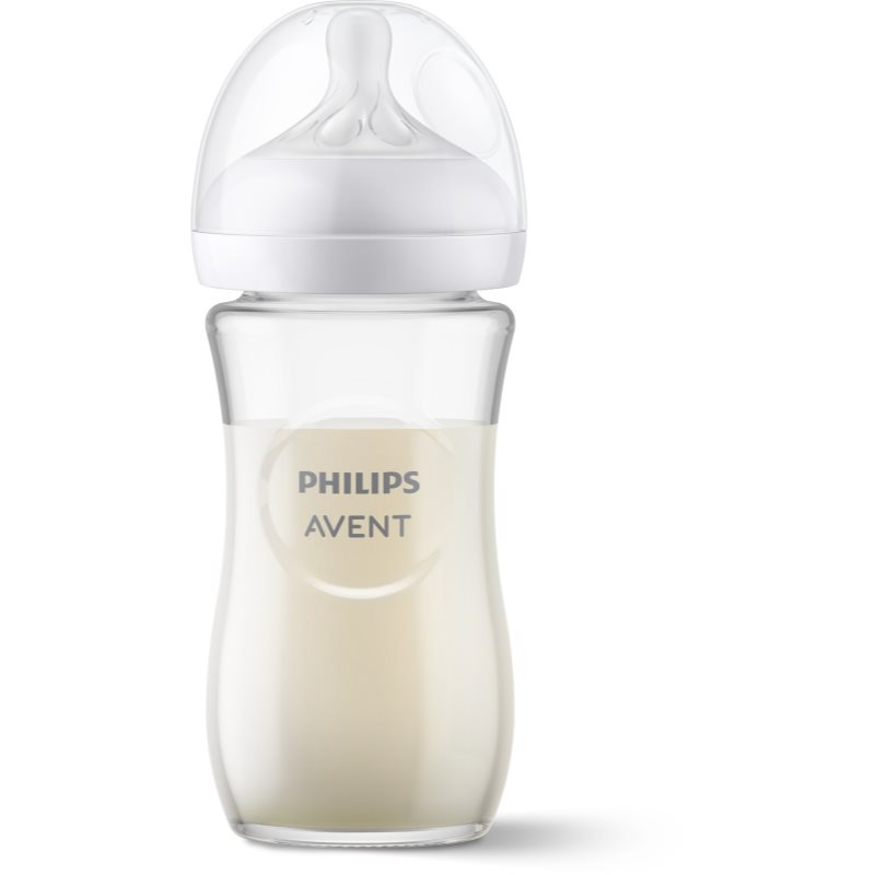 Philips AVENT Láhev Natural Response skleněná 240 ml, 1m+