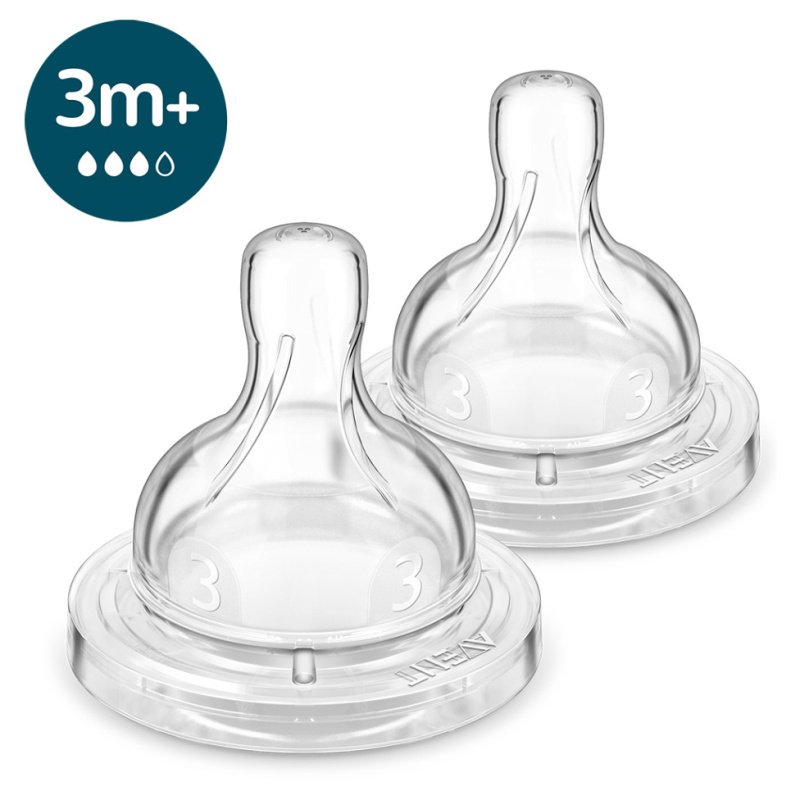 Philips Avent Anti-colic SCY763/02 savička na láhev anti-colic 3 m+ Medium Flow 2 ks