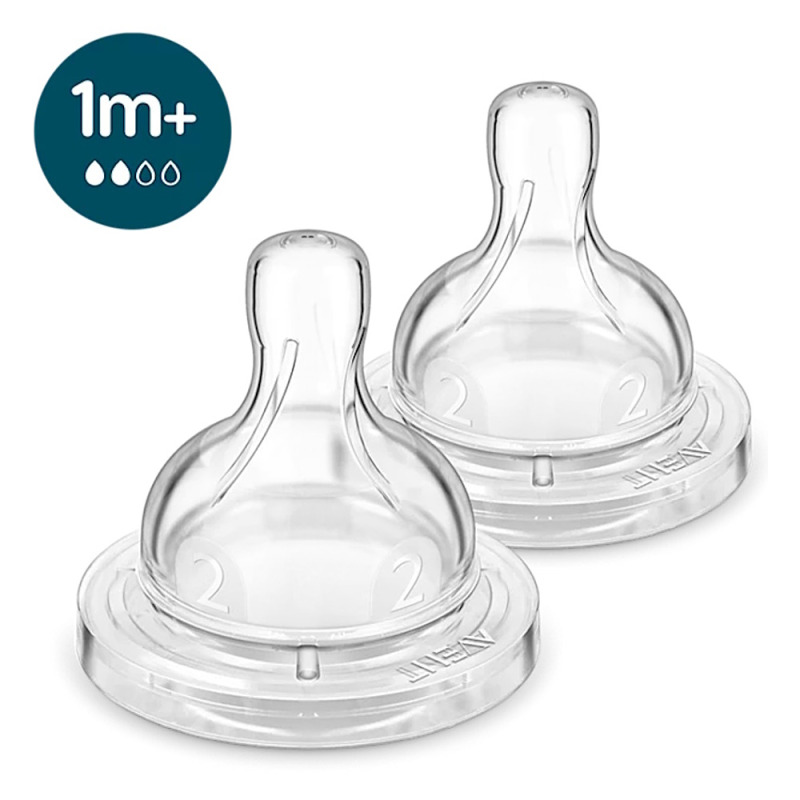 Philips Avent Anti-colic SCY762/02 savička na láhev anti-colic 1 m+ Slow Flow 2 ks