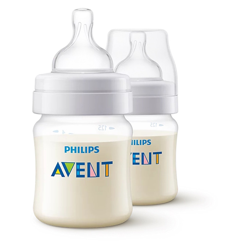Philips Avent Anti-colic SCY100/02 kojenecká láhev anti-colic 0 m+ 2x125 ml
