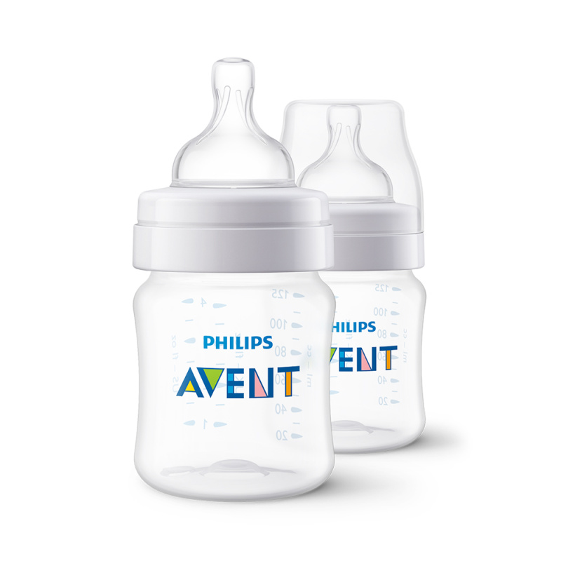 Philips Avent Anti-colic SCY100/02 kojenecká láhev anti-colic 0 m+ 2x125 ml