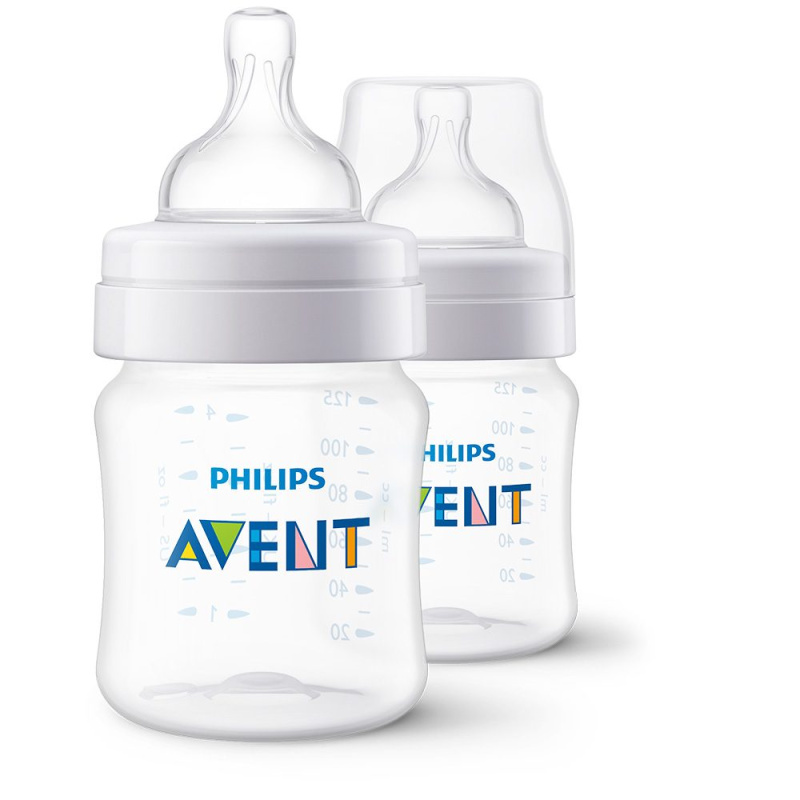 Philips Avent Anti-colic SCY100/02 kojenecká láhev anti-colic 0 m+ 2x125 ml