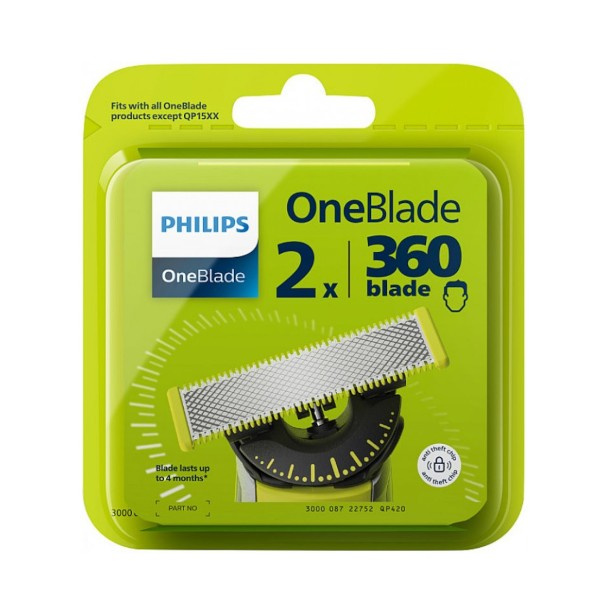 Philips OneBlade 360 QP420/50 náhradní břity for OneBlade 360 2 ks